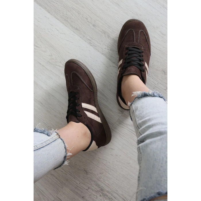 Süet Spor Ayakkabı Kahvekrem - 31839.264.