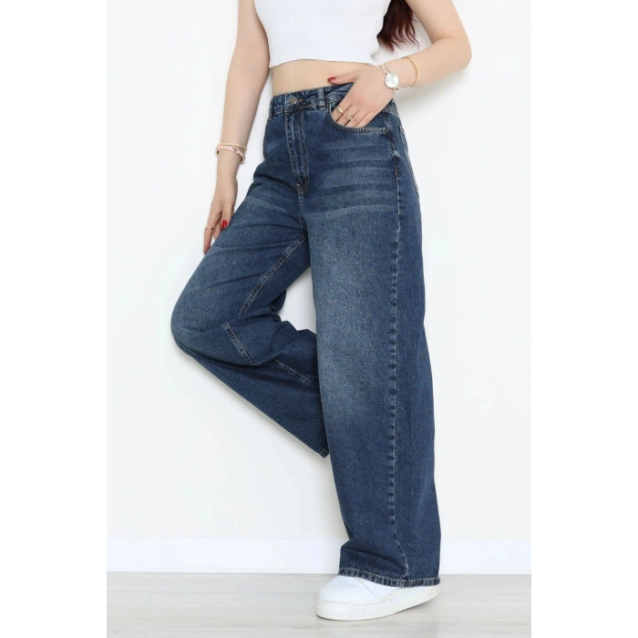 Süper Baggy Kot Pantolon Mavi - 32883.1968.