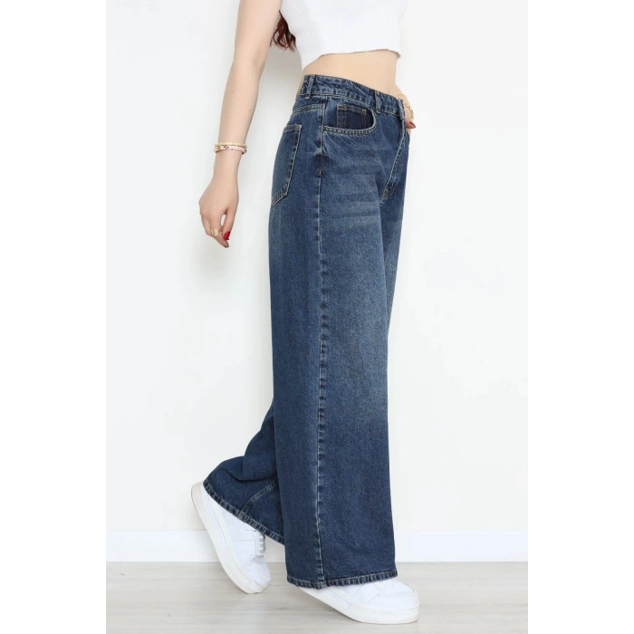 Süper Baggy Kot Pantolon Mavi - 32883.1968.