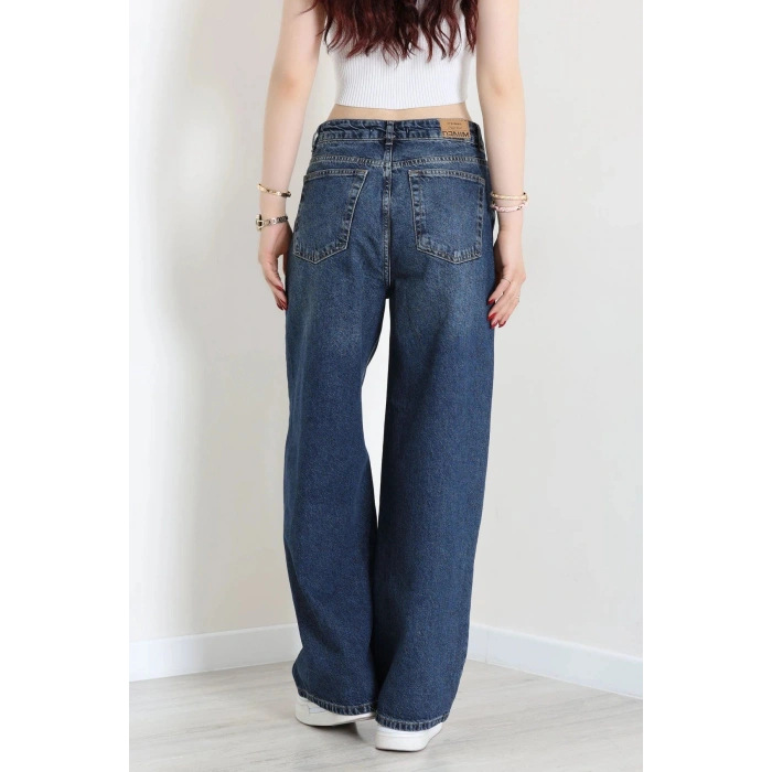 Süper Baggy Kot Pantolon Mavi - 32883.1968.
