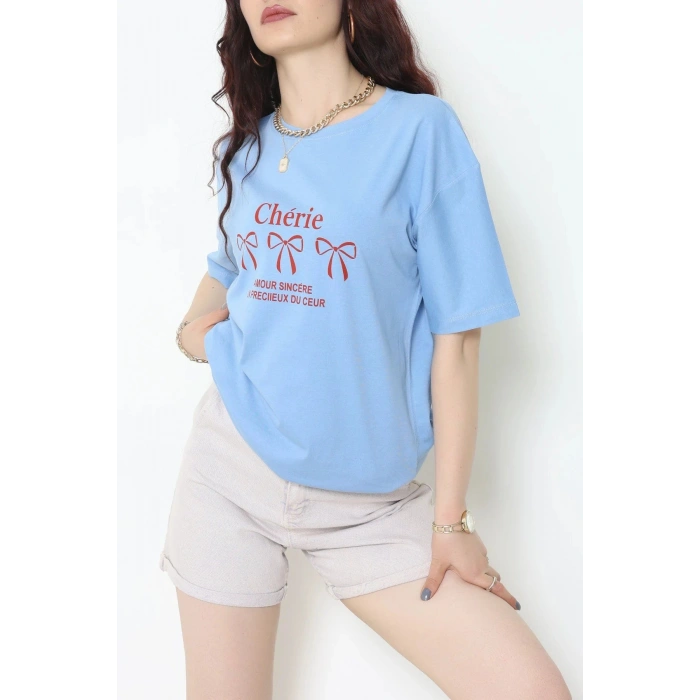 Suprem Baskılı Oversize Tişört Bebemavi - 31883.1878.