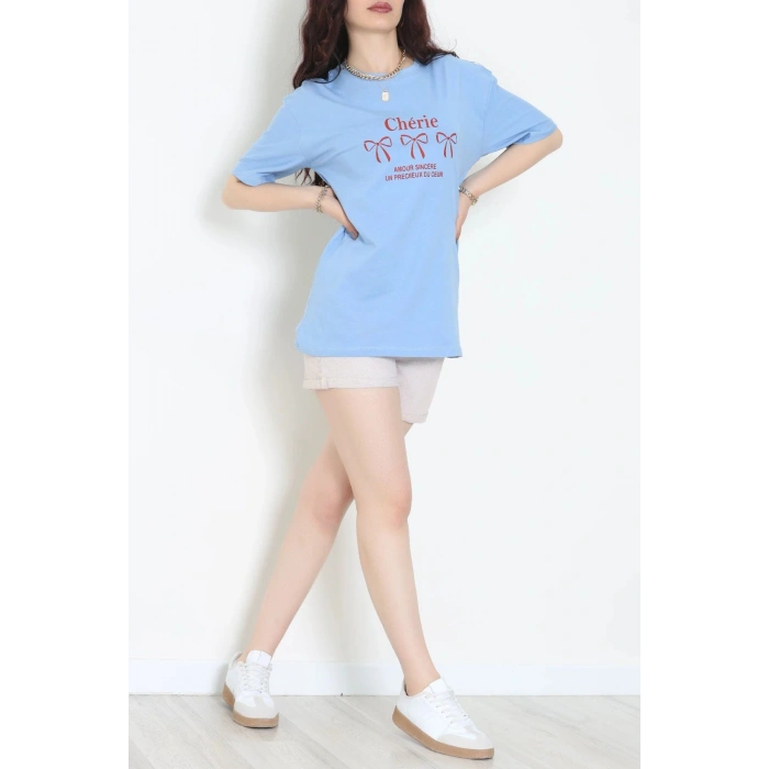 Suprem Baskılı Oversize Tişört Bebemavi - 31883.1878.