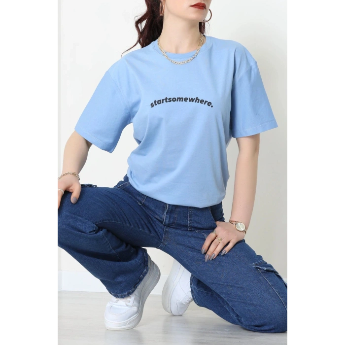 Suprem Baskılı Oversize Tişört Bebemavi - 31887.1878.