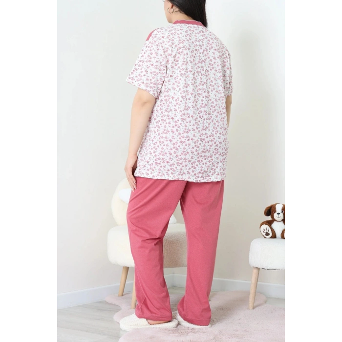 Süprem Büyük Beden Pijama Takımı Gülkurusu - 52286.1902.