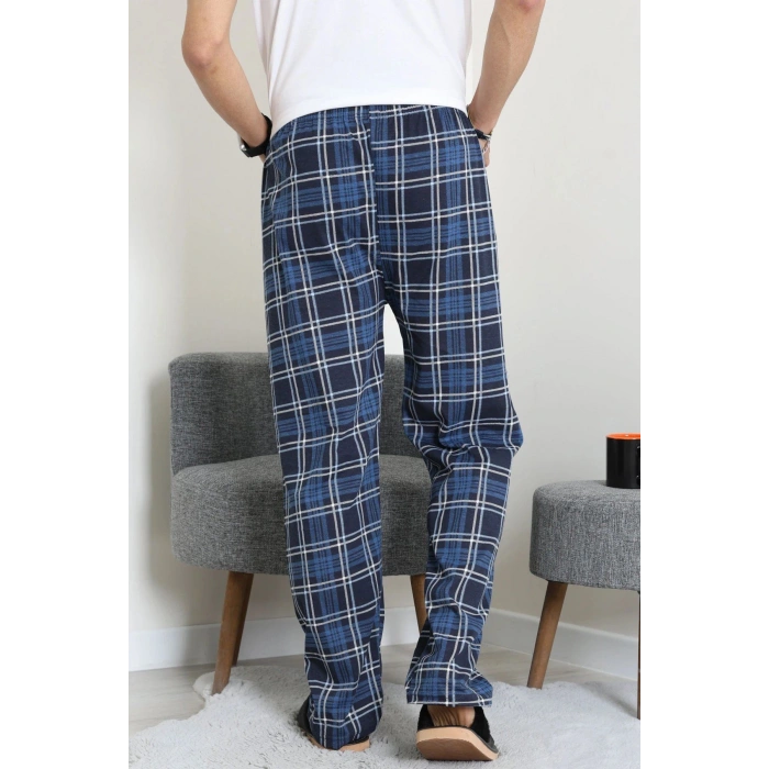 Süprem Ekose Erkek Pijama Altı Laciindigo - 71488.1838.