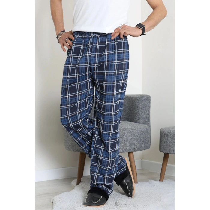 Süprem Ekose Erkek Pijama Altı Laciindigo - 71488.1838.