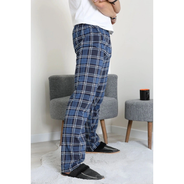 Süprem Ekose Erkek Pijama Altı Laciindigo - 71488.1838.