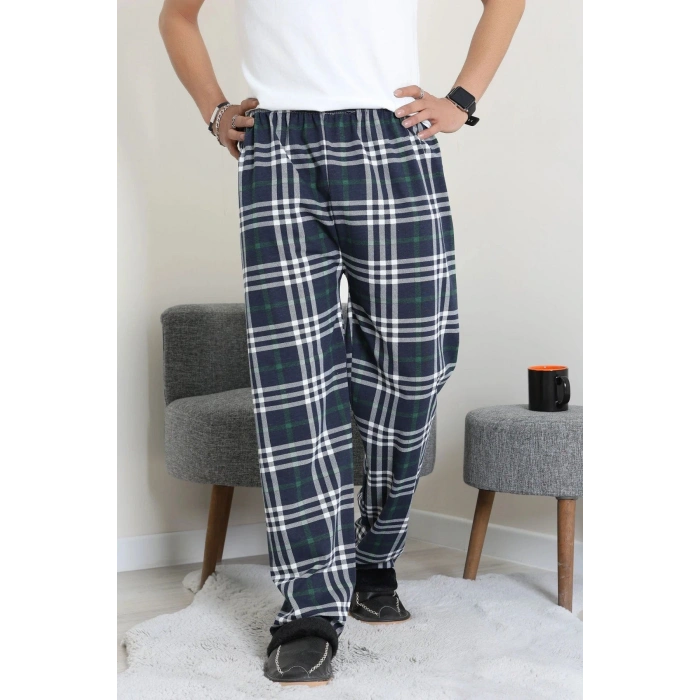 Süprem Ekose Erkek Pijama Altı Lacizümrüt - 71488.1838.
