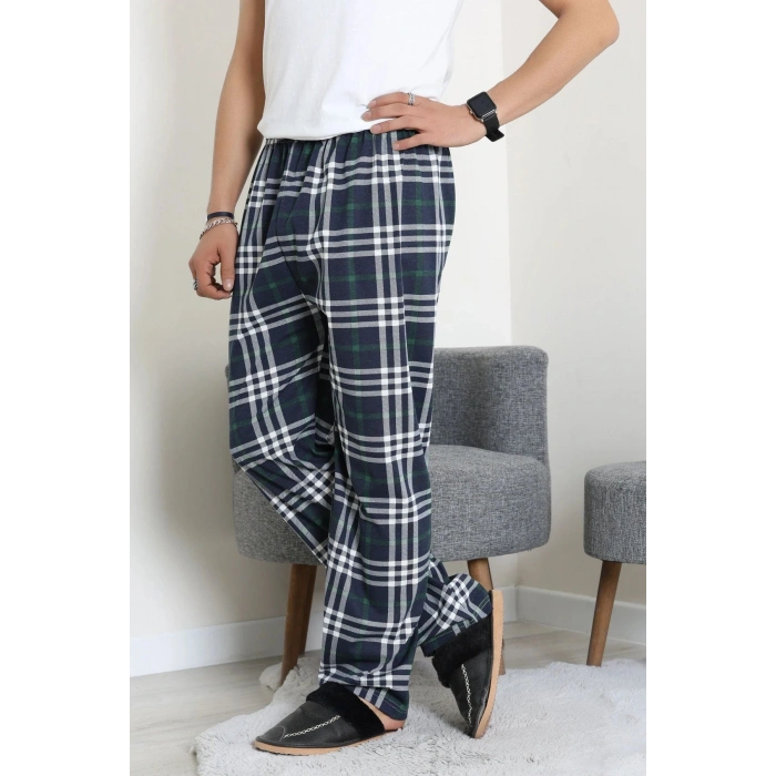 Süprem Ekose Erkek Pijama Altı Lacizümrüt - 71488.1838.