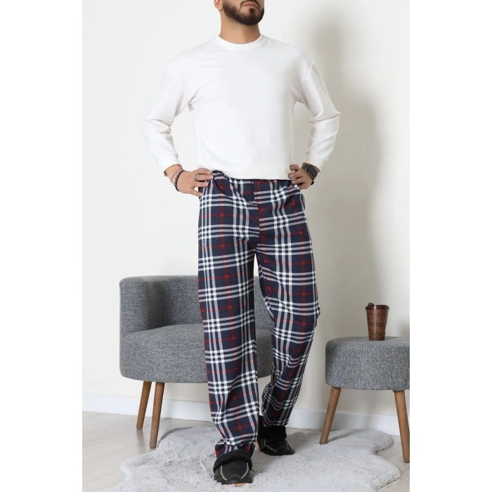 Süprem Ekoseli Erkek Pijama Altı Bordolaci - 70889.1838.