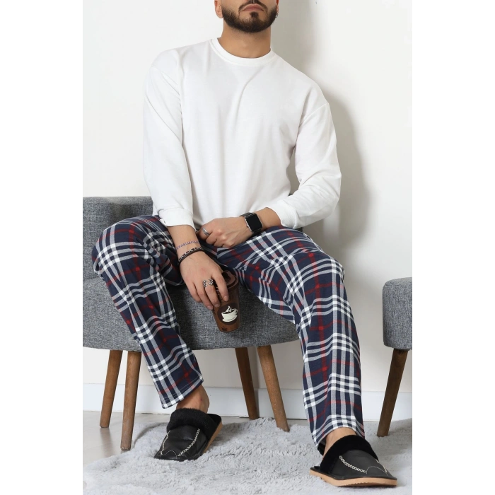 Süprem Ekoseli Erkek Pijama Altı Bordolaci - 70889.1838.