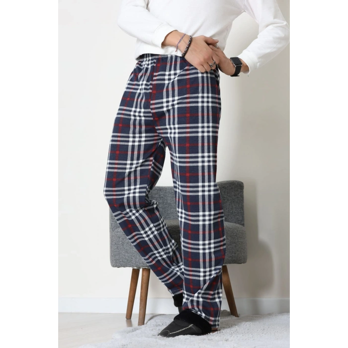 Süprem Ekoseli Erkek Pijama Altı Bordolaci - 70889.1838.