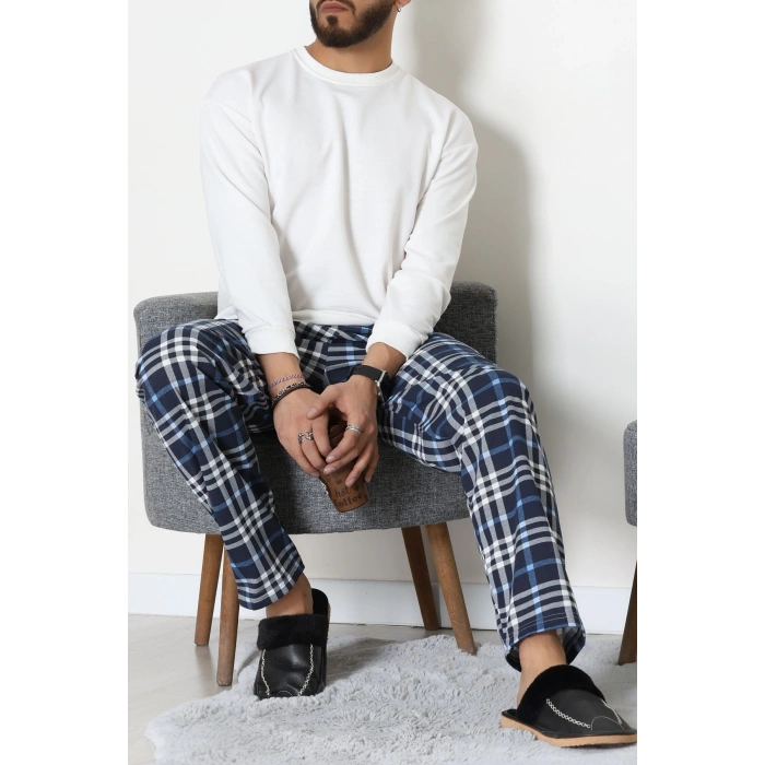 Süprem Ekoseli Erkek Pijama Altı İndigoekose - 70889.1838.