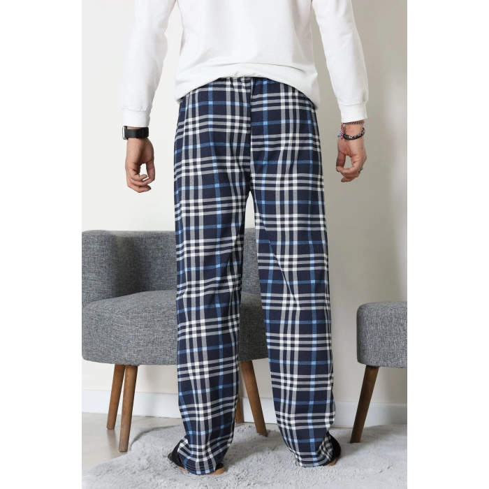 Süprem Ekoseli Erkek Pijama Altı İndigoekose - 70889.1838.