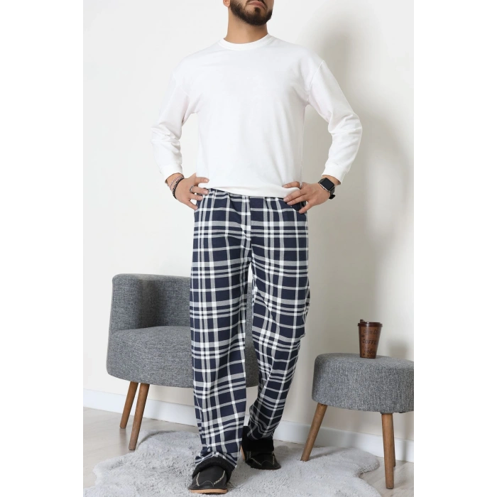 Süprem Ekoseli Erkek Pijama Altı Lacibeyaz - 70889.1838.