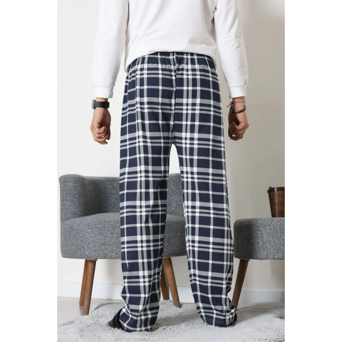 Süprem Ekoseli Erkek Pijama Altı Lacibeyaz - 70889.1838.