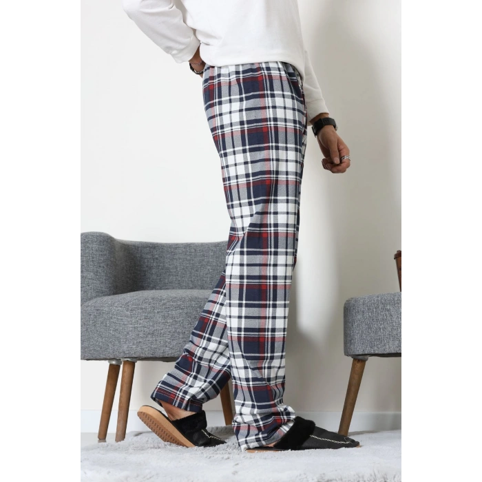 Süprem Ekoseli Erkek Pijama Altı Lacigri - 70889.1838.