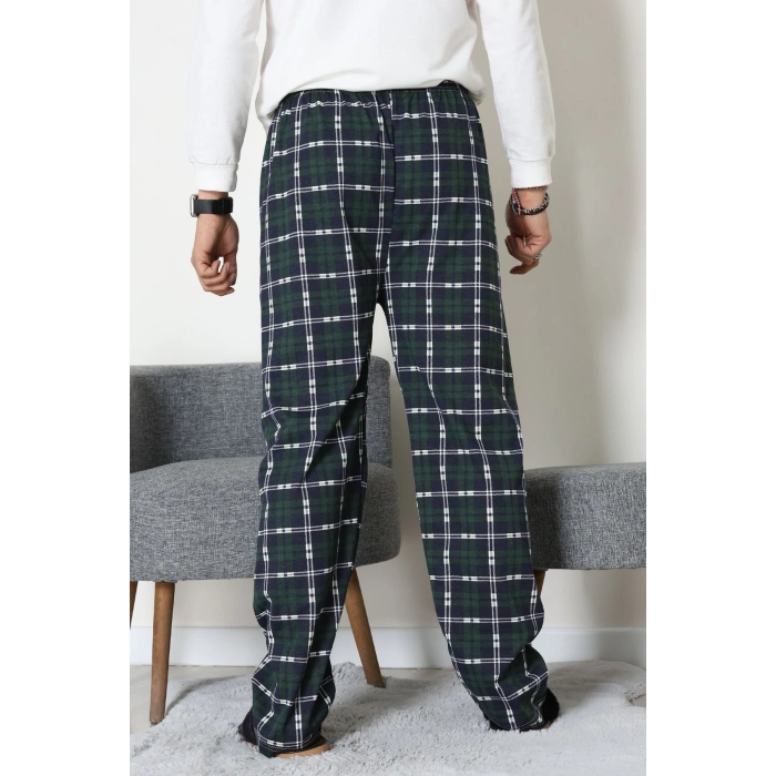 Süprem Ekoseli Erkek Pijama Altı Yeşilekose - 70889.1838.