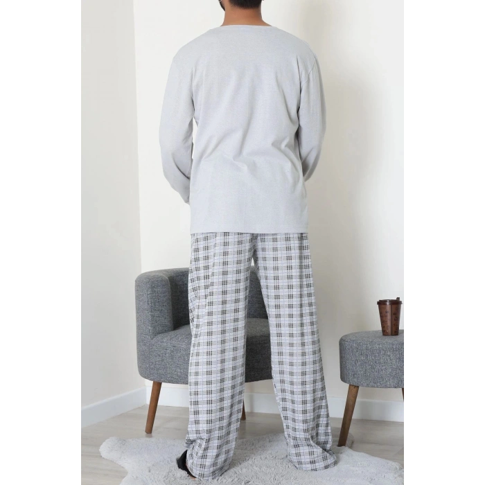 Süprem Erkek Pijama Takımı Gri - 42785.1961.