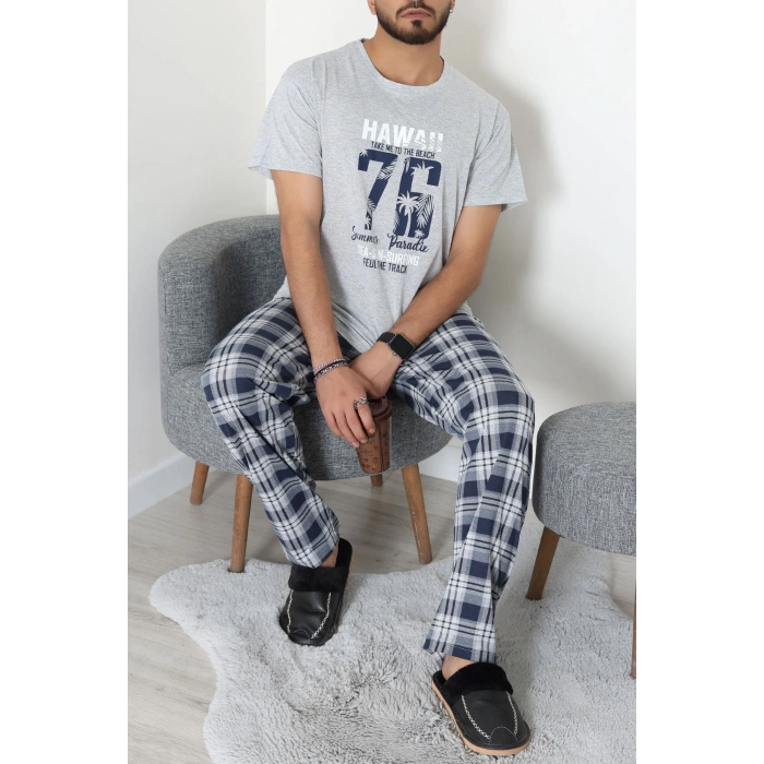 Süprem Erkek Pijama Takımı Gri - 42789.1838.
