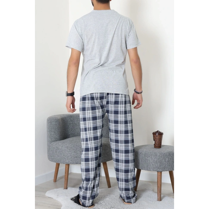 Süprem Erkek Pijama Takımı Gri - 42789.1838.
