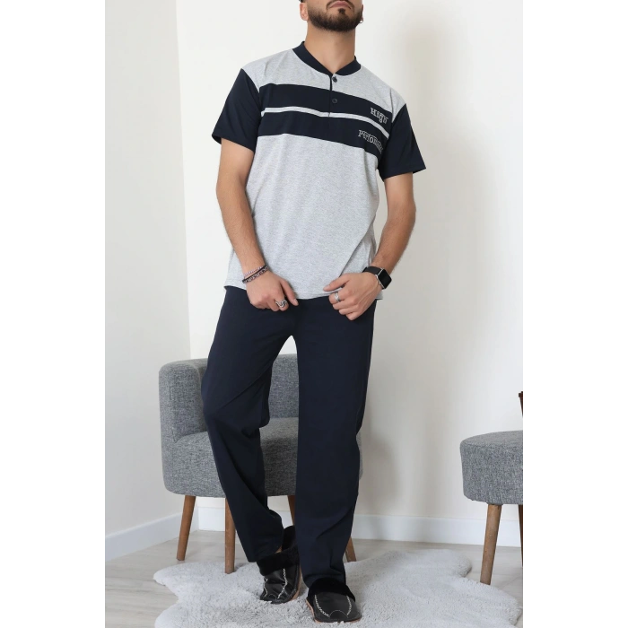 Süprem Erkek Pijama Takımı Gri - 42792.1838.