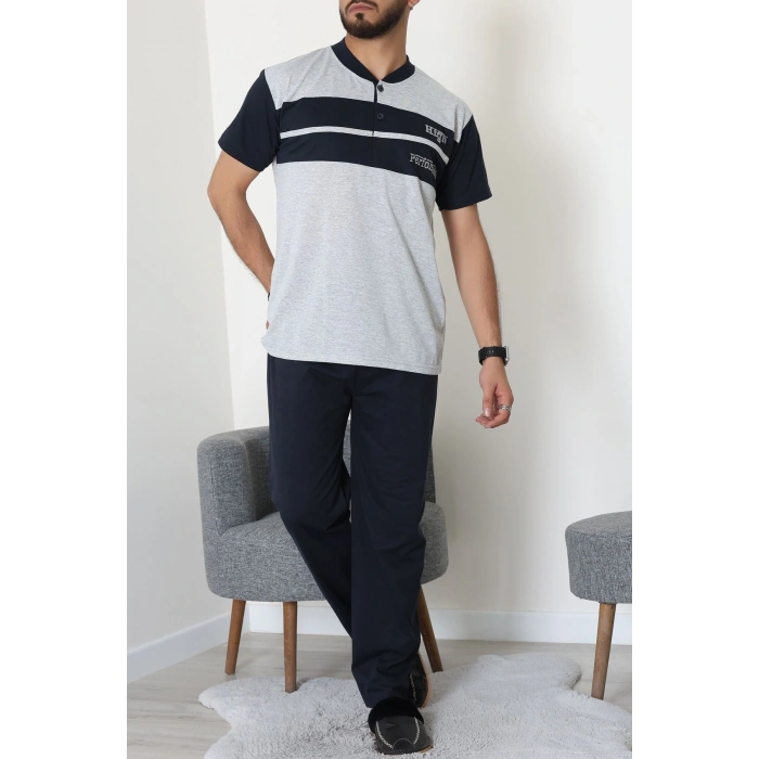 Süprem Erkek Pijama Takımı Gri - 42792.1838.