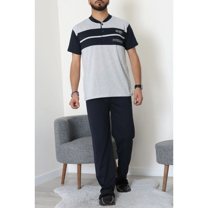 Süprem Erkek Pijama Takımı Gri - 42792.1838.