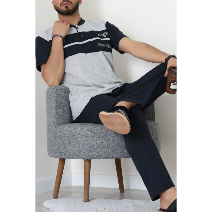 Süprem Erkek Pijama Takımı Gri - 42792.1838.