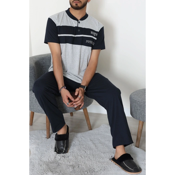 Süprem Erkek Pijama Takımı Gri - 42792.1838.