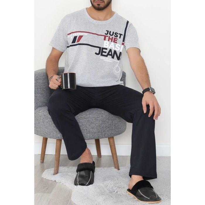 Süprem Erkek Pijama Takımı Grikırmızı - 42790.1838.