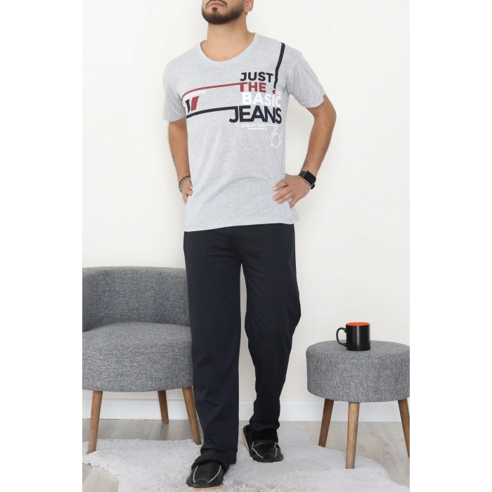 Süprem Erkek Pijama Takımı Grikırmızı - 42790.1838.