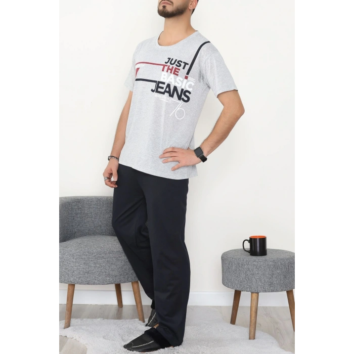 Süprem Erkek Pijama Takımı Grikırmızı - 42790.1838.