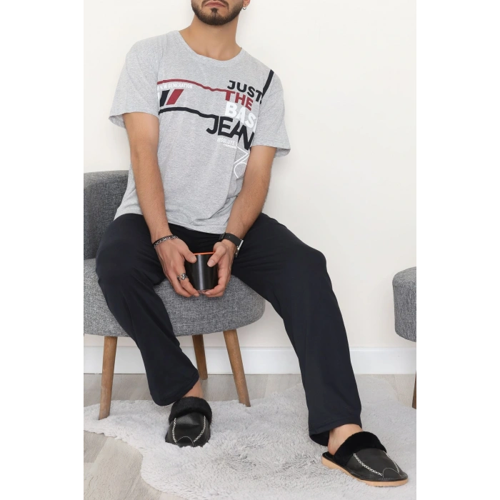 Süprem Erkek Pijama Takımı Grikırmızı - 42790.1838.