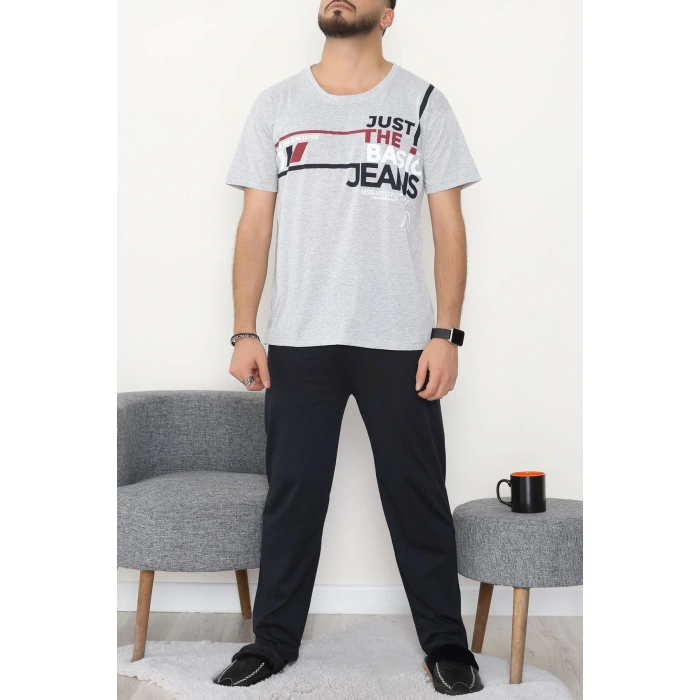 Süprem Erkek Pijama Takımı Grikırmızı - 42790.1838.