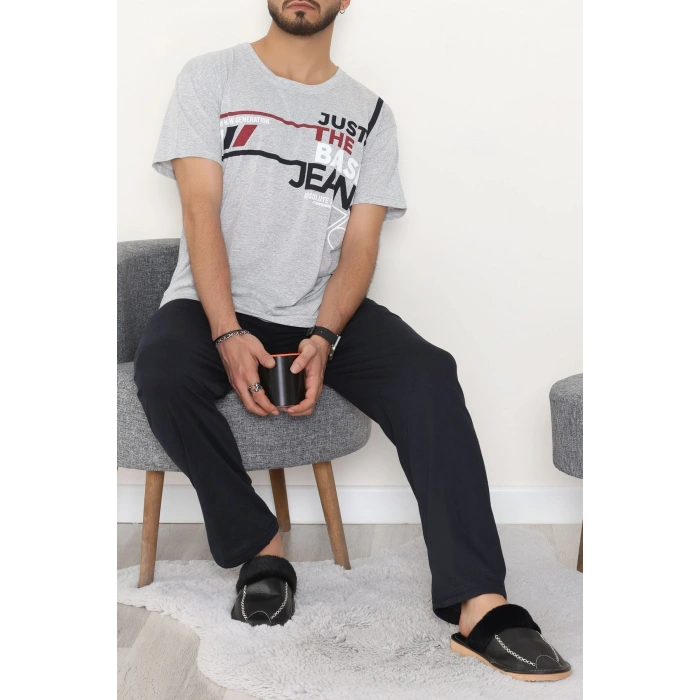 Süprem Erkek Pijama Takımı Grikırmızı - 42790.1838.