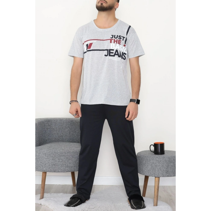 Süprem Erkek Pijama Takımı Grikırmızı - 42790.1838.