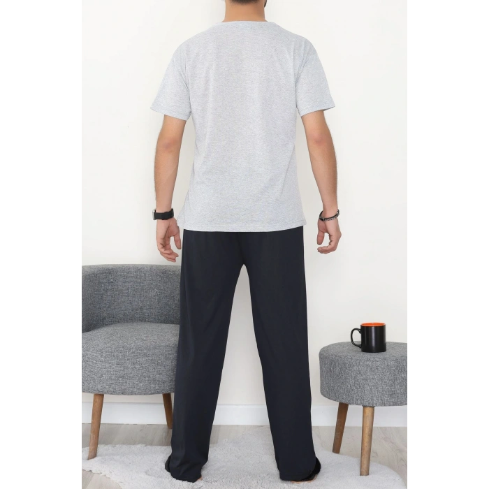 Süprem Erkek Pijama Takımı Grikırmızı - 42790.1838.