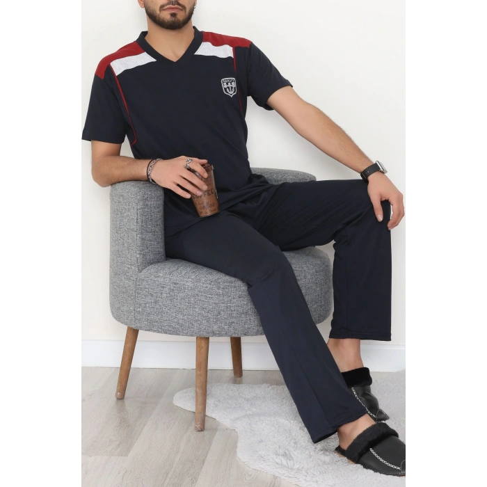 Süprem Erkek Pijama Takımı Lacikırmızı - 42791.1838.