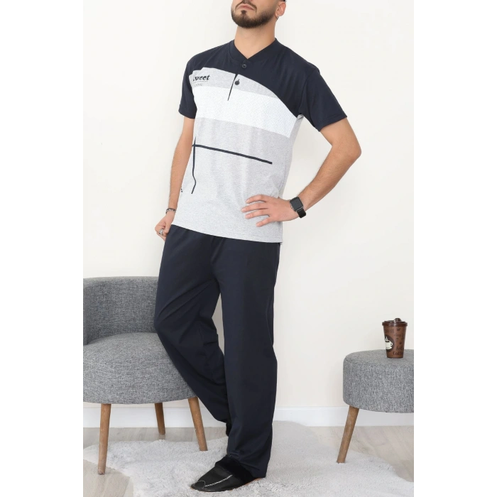 Süprem Erkek Pijama Takımı Lacivert - 42791.1838.