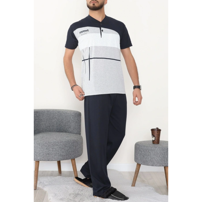 Süprem Erkek Pijama Takımı Lacivert - 42791.1838.