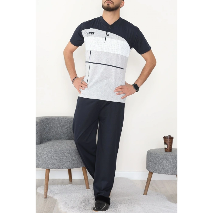 Süprem Erkek Pijama Takımı Lacivert - 42791.1838.