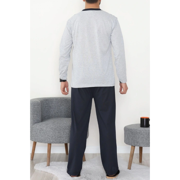 Süprem Erkek Pijama Takımı Lacivertgri - 42004.1838.