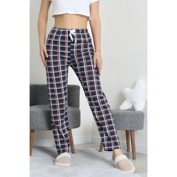 Süprem Pijama Altı Bordolacivert - 52255.1929.