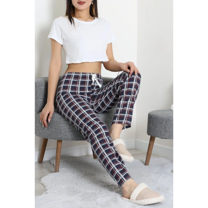 Süprem Pijama Altı Bordolacivert - 52255.1929.