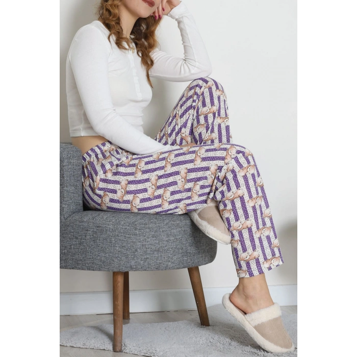 Süprem Pijama Altı Mor - 55008.1567.