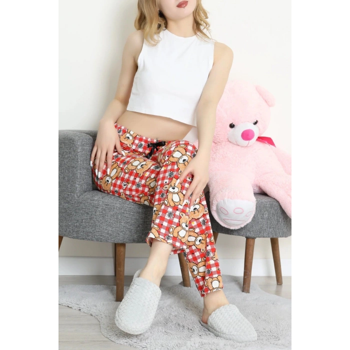 Süprem Pijama Altı Vizonkırmızı - 52255.1929.