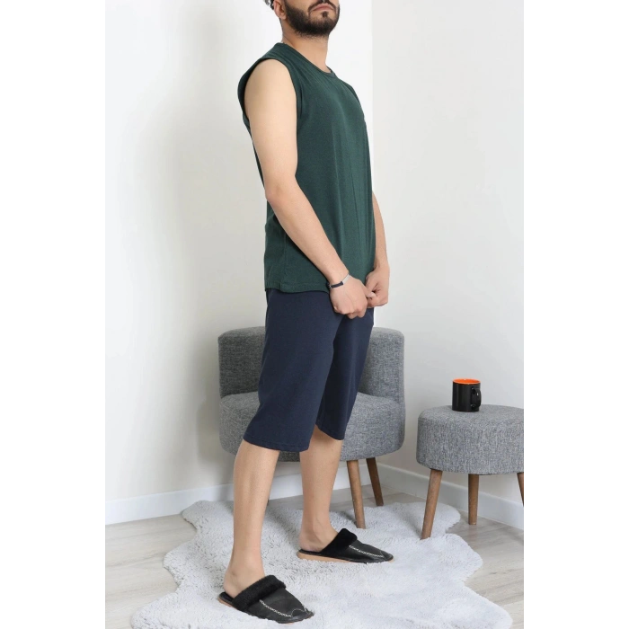 Süprem Şortlu Erkek Pijama Takımı Zümrüt - 42983.1048.