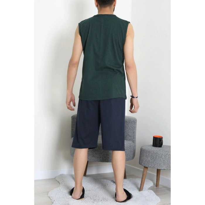 Süprem Şortlu Erkek Pijama Takımı Zümrüt - 42983.1048.