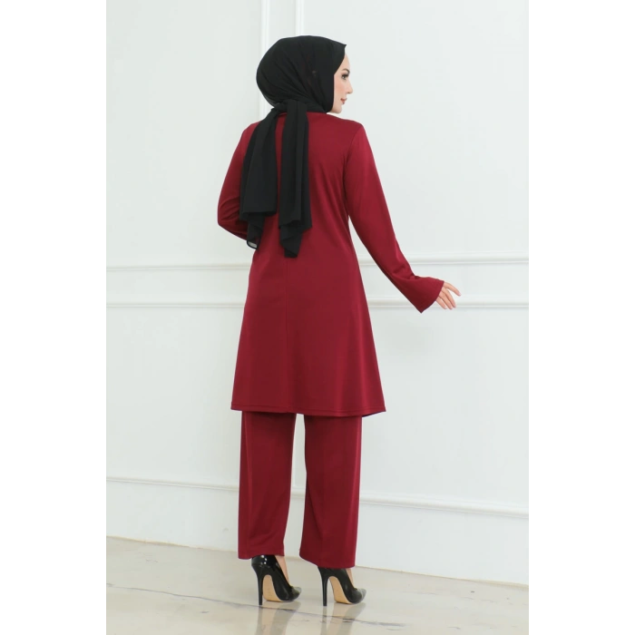 takım elbise bordo 107